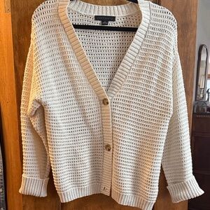 Sanctuary Cream Button-Up Sweater Cardigan